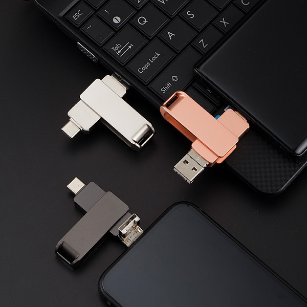四合一手機U盤適用蘋果華為安卓電腦Type-C優盤